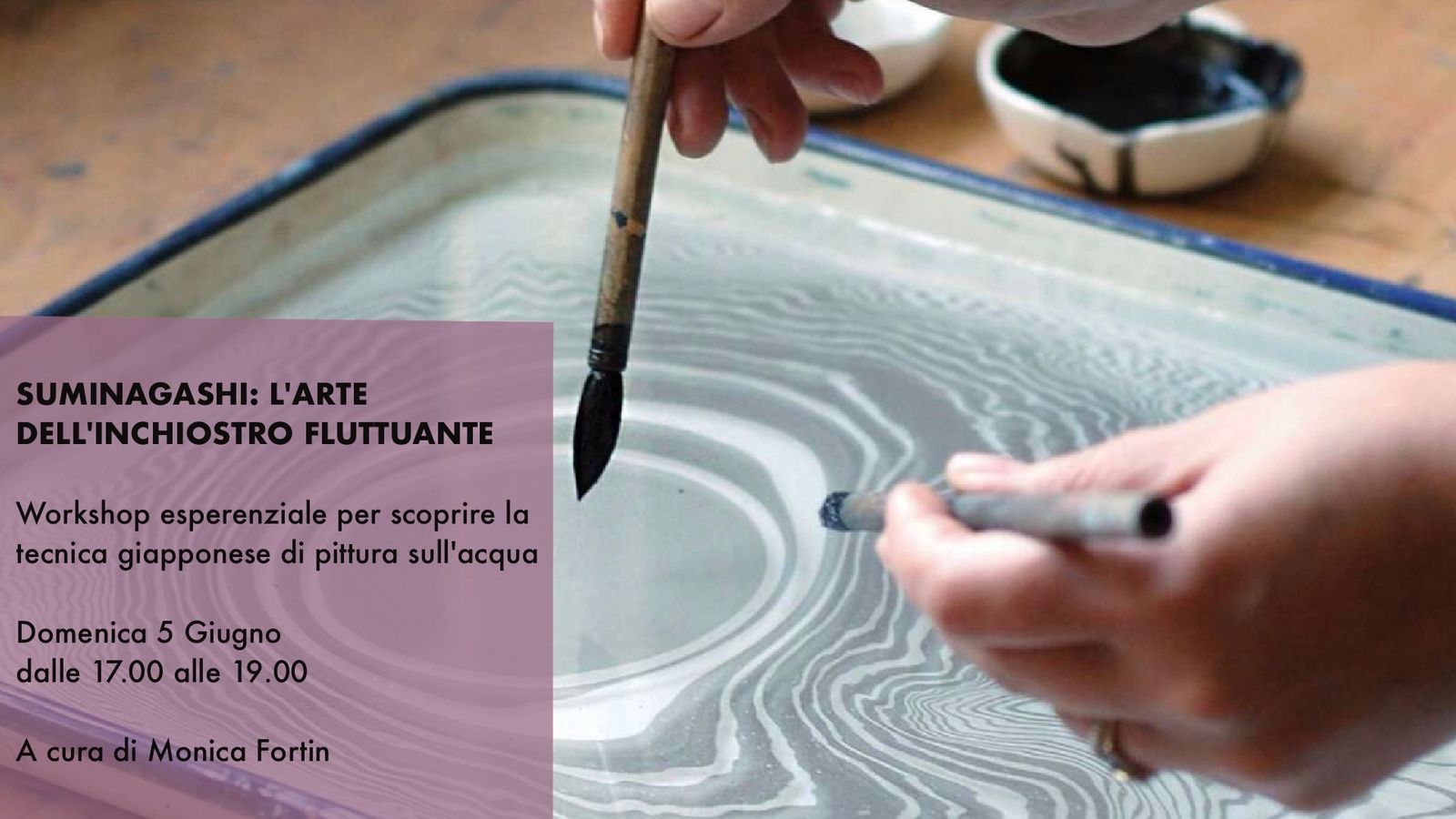 Suminagashi - L'arte dell'inchiostro fluttuante