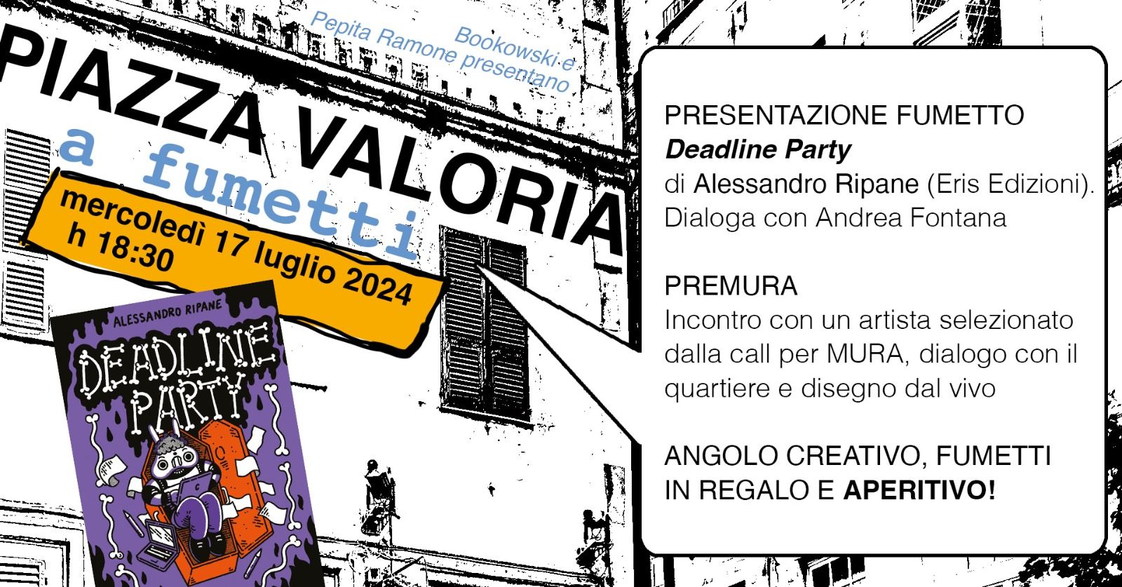 Piazza Valoria a fumetti! 