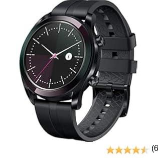 HUAWEI Watch GT (Elegant) Smartwatch, Display touch 1,2" AMOLED, Fitness Tracker con GPS, Rilevazione battito cardiaco, Resistente all'acqua 5 ATM, Nero