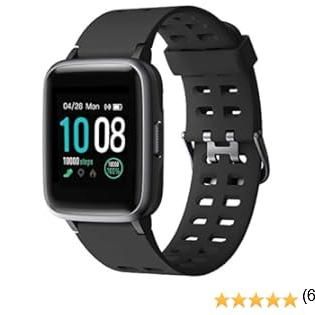 GRDE Smartwatch, Orologi Intelligenti Uomo Donna Bluetooth 5.0 IP68 Impermeabile Cardiofrequenzimetro da Polso Contapassi Touch Screen Fitness Tracker per Android iOS Samsung iPhone Huawei