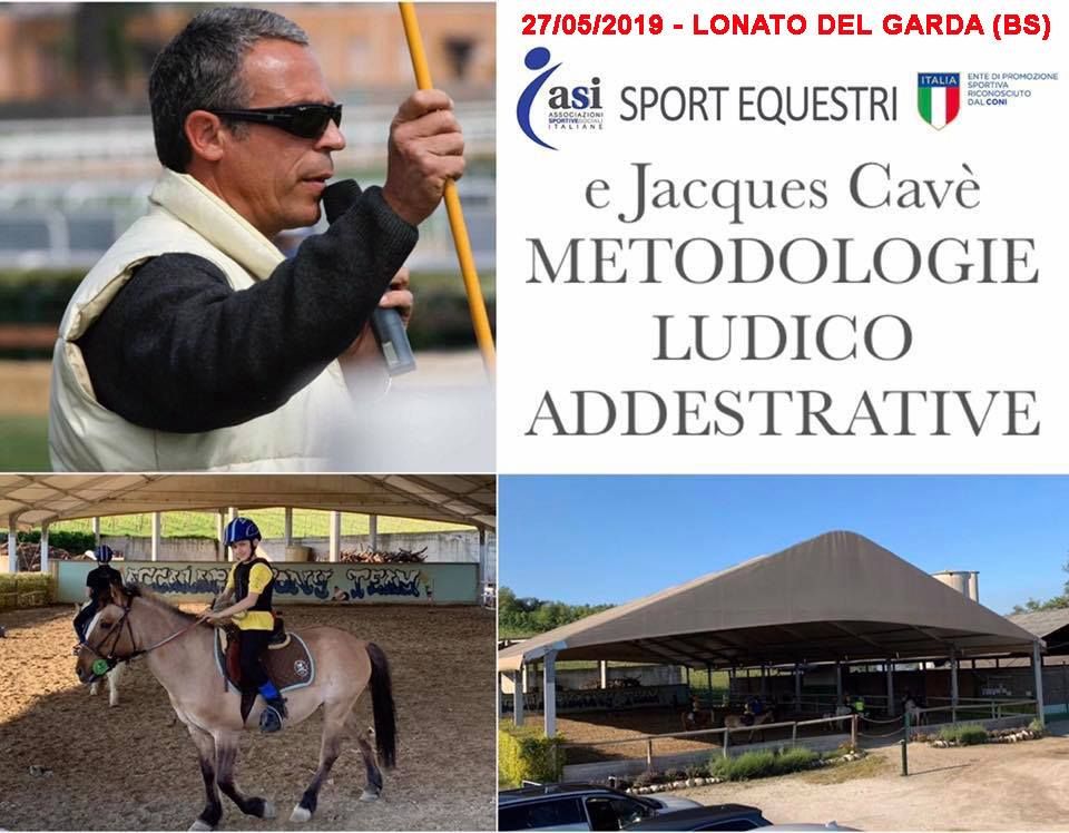 Corso con Jacques Cavè a Lonato del Garda il 27 maggio 2019