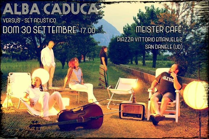 Alba Caduca live set acustico at Aperitivo al Meister Café